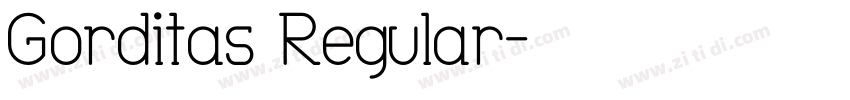 Gorditas Regular字体转换